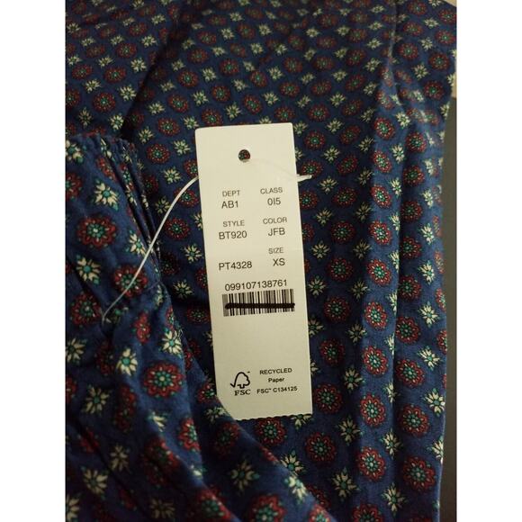 J.Crew Men’s Printed Cotton Boxers Blue Diamond Pattern NWT Size XS - Picture 6 of 7